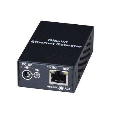 Повторитель SR01X Gigabit Ethernet для увеличения расстояния передачи до 120м SC&T
