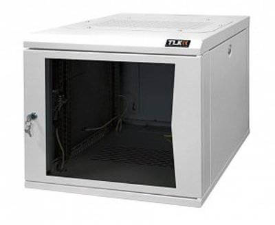 Шкаф TWC-125350-G-W-GY Настенный шкаф 19", 12U, стеклянная дверь, Ш530хВ599хГ500 TLK