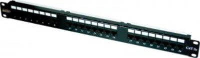 Панель Патч панель EC-URP-24-UD2 19" 1U 24 порта Cat.5e 100 МГц RJ45/8P8C 110/KRON NETLAN