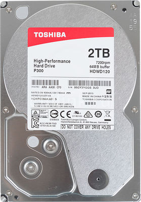 Жесткий диск 2ТБ HDWD120UZSVA P300  (7200rpm) SATA-III 64Mb 3.5" Toshiba