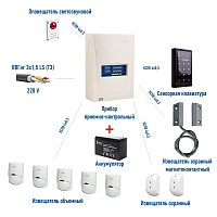 Охранная сигнализация GSM-канал СТЕЛЛС (Мираж GSM)  Частный дом (квартира)