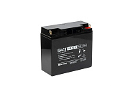 Аккумулятор SKAT SB 1217L АКБ свинцово-кислотная тип AGM 12V 17Ач Iзар.5,1А, клеммы под болт М5 Бастион